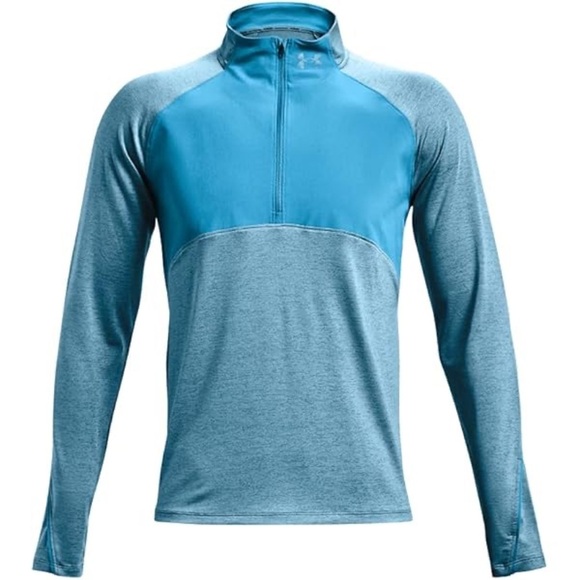 Blue Quarter-Zip Pullover - Picture 1 of 13